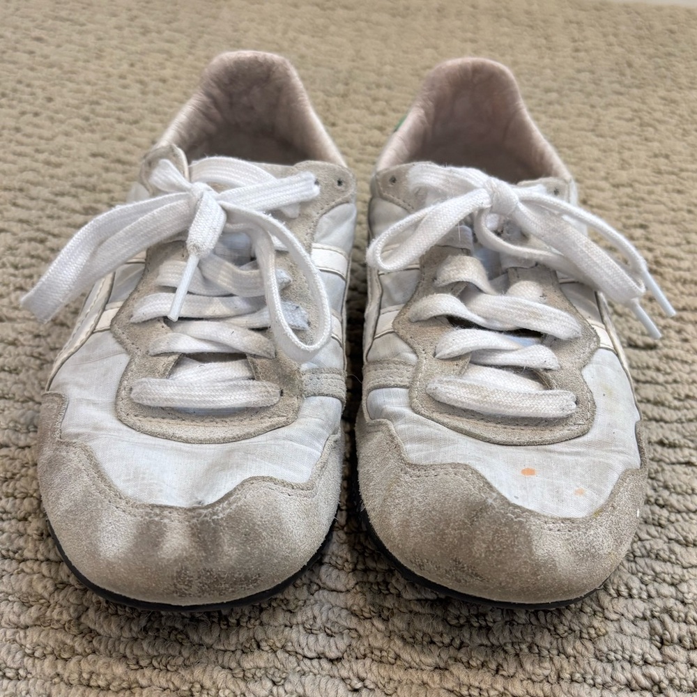 Onitsuka Tiger by Asics White and Green Sneakers - Picture 3 of 7